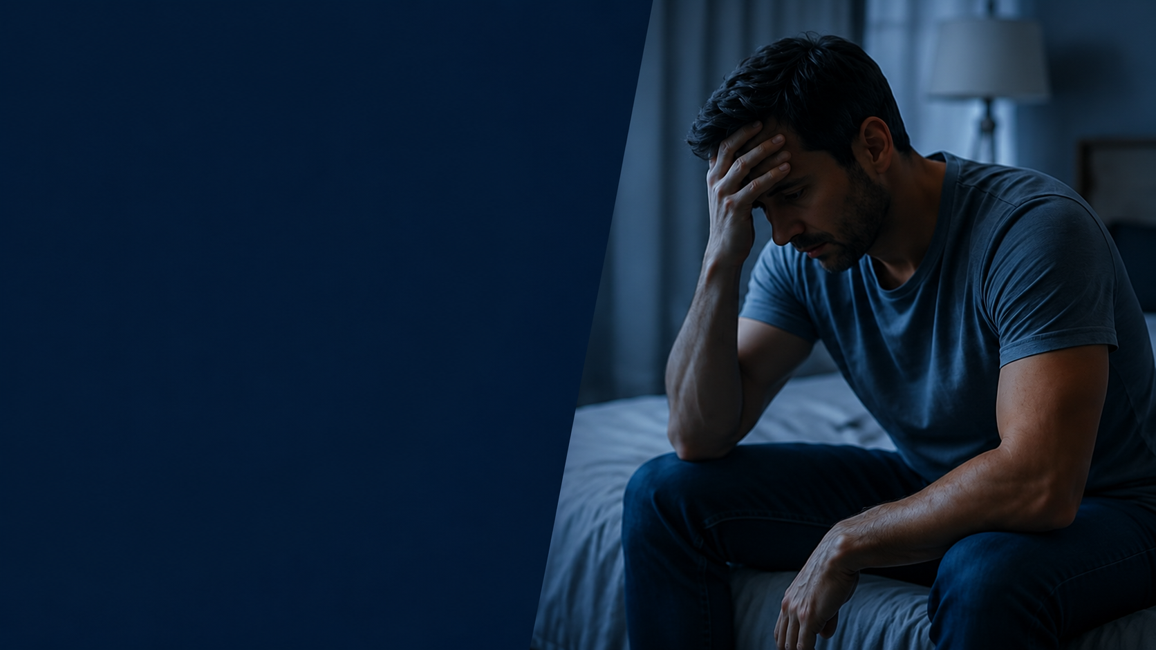 Man struggling with low energy